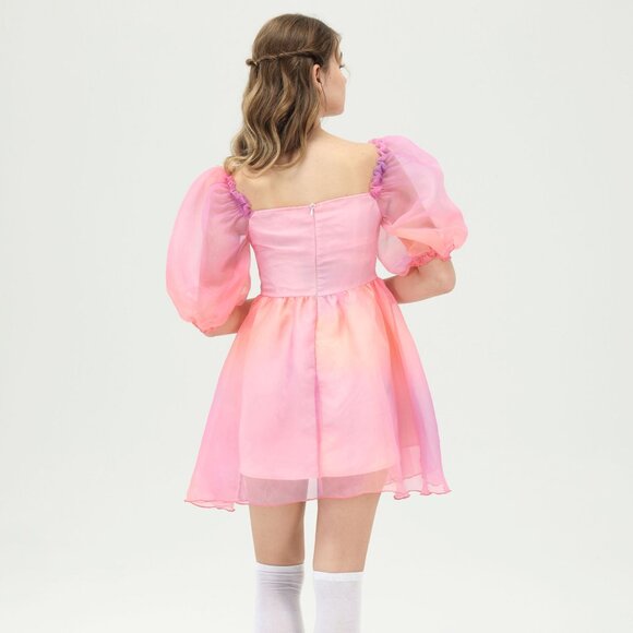 NWT Cider Heart on Fire Pink Ombre Tulle Dress (Size M / 6) - Picture 5 of 9